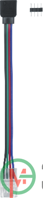 Коннектор для гибкого соединения RGB СД ленты 80 404 NLSC-RGB10mm-PCRGB-W-PC-IP20 (уп.5шт) NAVIGATOR 80404