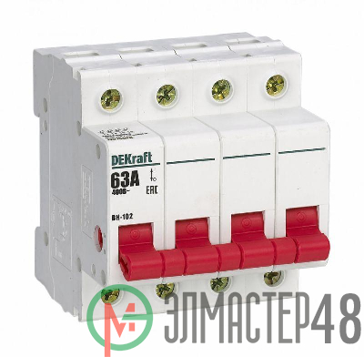 Выключатель нагрузки 4п 63А ВН-102 SchE 17015DEK