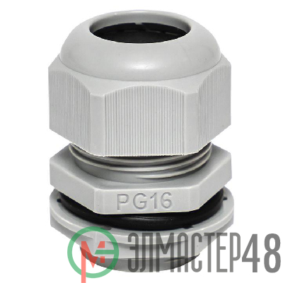 Сальник PG16 IP54 отв. d21мм провод d10-14мм (уп.2шт) PROxima EKF plc-pg-16-2-r