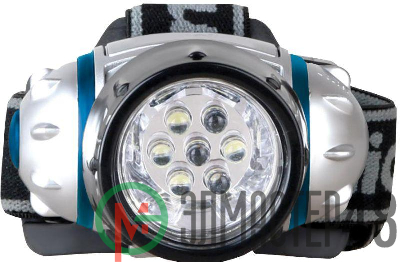 Фонарь налобный LED5310-7F3 (7LED 3 режима; 3хR03 в комплекте; метал.) Camelion 7534