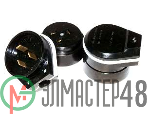 Разъем РШ-ВШ 32А 220В черн. РВШ 32-001