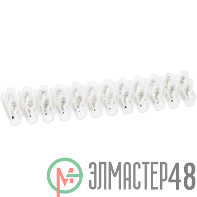 Колодка клеммная 4х14кв.мм 12пар NTB-UPE-S12-20/WH полиэтилен бел. Navigator 71005