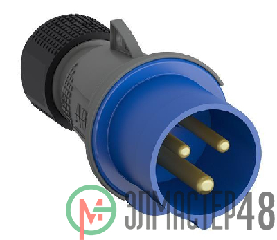 Вилка кабельная Easy&Safe 232EP6 32А 2P+E IP44 6ч ABB 2CMA101975R1000