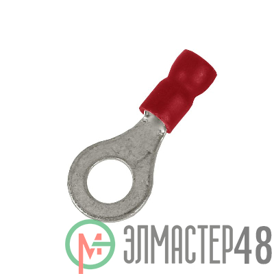 Наконечник с отверстием под винт и изолир.фaланцем ПВХ легкий ввод жилы 0.25-1.5кв.мм М5 d5.3мм (НКИ) (уп.100шт) DKC 2A5P-EE-PVC