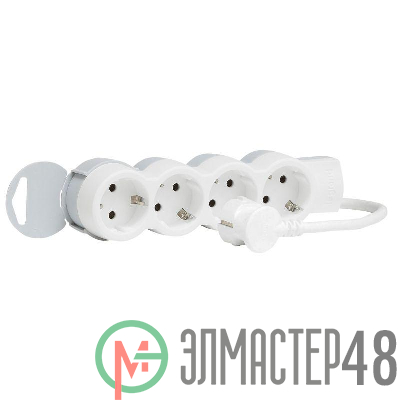 Удлинитель 4х3м с заземл. 16А IP20 "Стандарт" Leg 695007