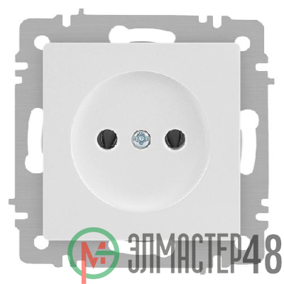 Розетка Intro Accent 6-201-01 2Р 16А-250В IP20 СУ AL/CU бел. Intro Б0063653
