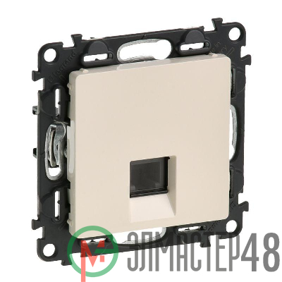 Механизм розетки телефонной Valena Life 1 выход RJ11 с лиц. панелью сл. кость Leg 753538