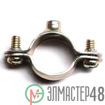 Хомут стальной с внутренней резьбой М6 d25-26мм (уп.100шт) DKC 58026