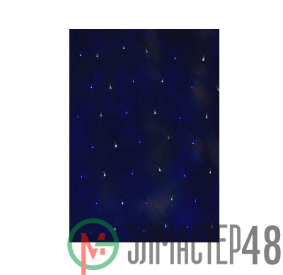 Гирлянда Сеть "НЕТ ЛАЙТ" 2.5мх2.5м 432LED 26Вт 220В IP44 черн. провод; бел./син. NEON-NIGHT 215-032