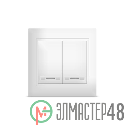 Выключатель 2-кл. СП Севиль 10А IP20 с индик. бел. Universal С0123