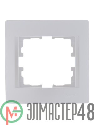 Рамка 1-м Karina горизонт. жемчуж./бел. перламутр LEZARD 707-3000-146