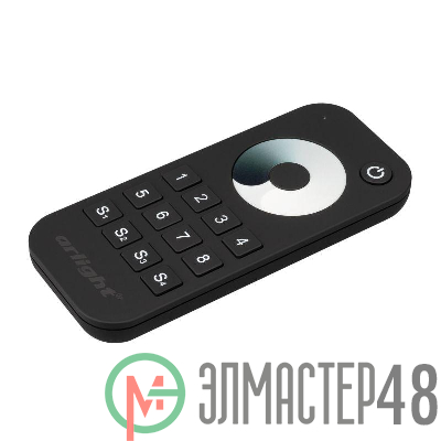 Пульт SMART-R24-DIM Black 8 зон 2.4G IP20 пластик Arlight 031935
