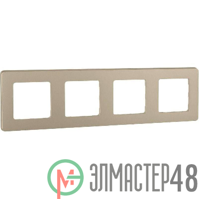 Рамка 4-м Inspiria шампань Leg 673968