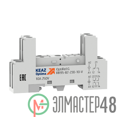 Розетка для реле OptiRel G RR95-82-230-10-V КЭАЗ 281176