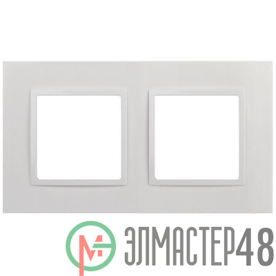 Рамка 2-м Elegance 14-5012-01 Classic бел. Эра Б0060576