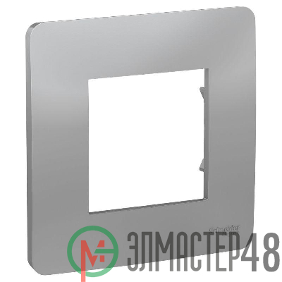 Рамка 1-м UNICA STUDIO алюм. SchE NU200230