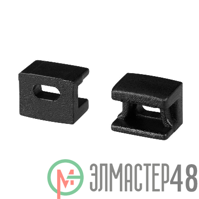 Заглушка PLINTUS-FANTOM BLACK с отверстием пластик (комплект) Arlight 043608