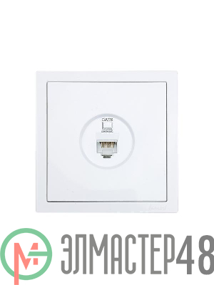 Розетка компьютерная 1-мест. СП ZIMA бел. LEZARD 704-0288-140