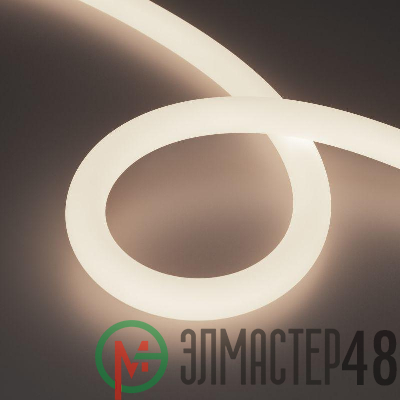 Лента светодиодная MOONLIGHT-TOP-A336-D25mm 24V Day 4000К 360deg 14.4Вт/м IP65 2835 wire x2 прямой вывод кабеля герметичная (уп.5м) Arlight 036273