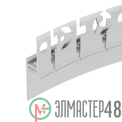 Профиль PLINTUS-FANTOM-BENT-H20-SIDE-2000 WHITE L2000 алюм. Arlight 043674