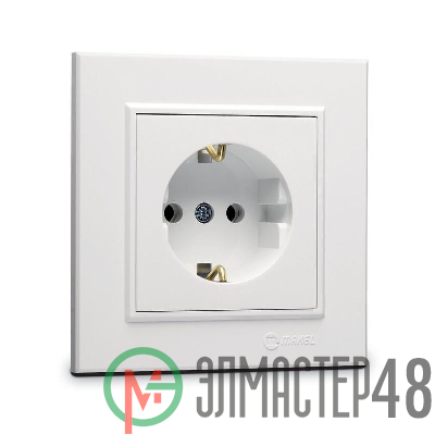 Розетка с/з СП Karea 16А IP20 бел. Makel 56001028