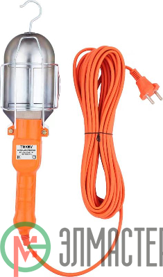 Светильник переносной с выключателем 60Вт 220В ПВС 2х0.75 15м IP20 TOKOV ELECTRIC TKE-SP-20-15M