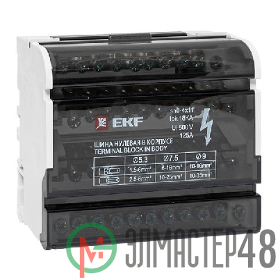 Шина нулевая в корпусе 4х11 EKF sn0-4x11