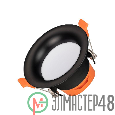 Светильник светодиодный MS-BLIZZARD-BUILT-R90-6W Warm3000 BK 100 deg IP20 230В металл Arlight 036610