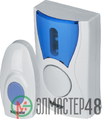 Звонок беспроводной 61 268 NDB-A-DC02-1V1-WH Navigator 61268