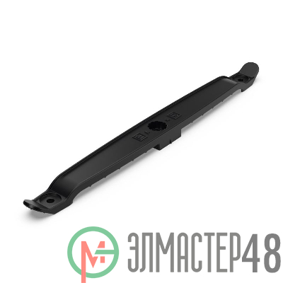Держатель плоского кабеля двусторонний для прямого монтажа на 12 мест (уп.20шт) черн. Промрукав PR13.0443