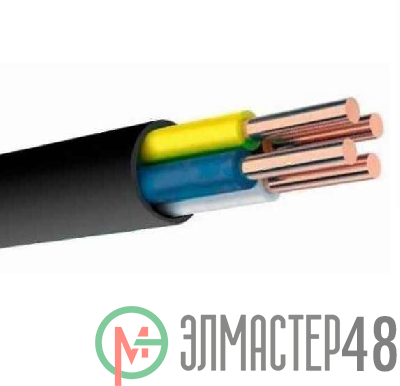 Кабель ВВГнг(А) 4х10 ок (м) Элкаб 13153