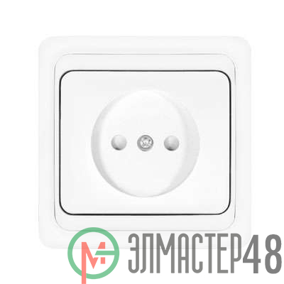Розетка 1-м СП Валери 16А IP20 защ. шторки бел. Universal В0022x