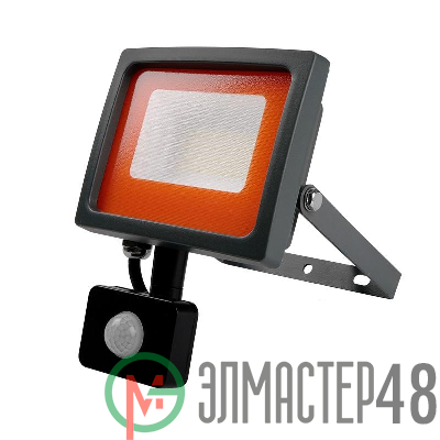 Прожектор светодиодный PFL-SC-SMD-30Вт sensor 30Вт IP54 6500К мат. стекло JazzWay 5001411