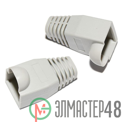 Колпачок изолирующий для разъема RJ45 PVC сер. (уп.100шт) TOKOV ELECTRIC TKE-IC-RJ45-GR