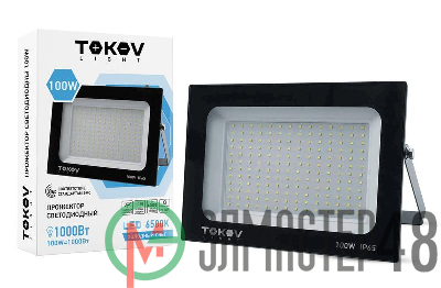 Прожектор светодиодный 100Вт 6700лм 6500К IP65 черн. TOKOV LIGHT TKL-FL/LED-100-6.5K-IP65