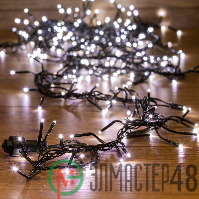 Гирлянда "Кластер LED" 3м 288LED IP20 бел. провод темн.-зел. ПВХ NEON-NIGHT 303-625