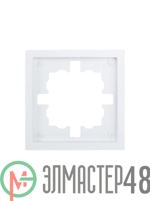 Рамка 1-мест. горизонт. ZIMA бел. LEZARD 704-0200-146