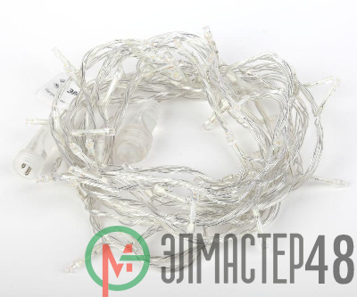 Гирлянда светодиодная "Нить" 5м 48LED 24В IP44 тепл. свет ЭРА Б0041904