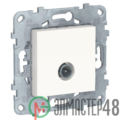 Механизм розетки TV UNICA NEW оконечная бел. SchE NU546418