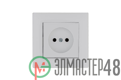Розетка 1-м Karea RIZZ без заземл. бел. Makel 88001022