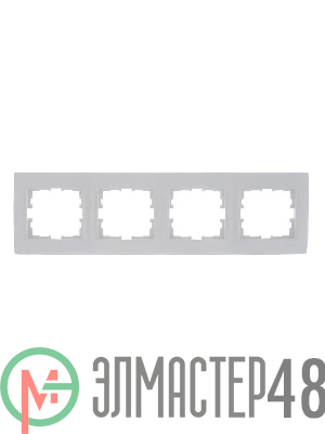 Рамка 4-м Karina горизонт. бел. LEZARD 707-0200-149