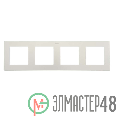 Рамка 4-м Simon24 алюм. 2400640-033