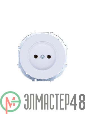 Розетка 1-м СП OSEN без заземл. ПБТ бел. LEZARD 743-0288-121B