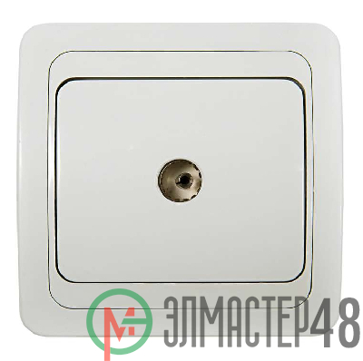 Розетка ТВ CLASSICO 2027 бел. ASD / IN HOME 4690612000411