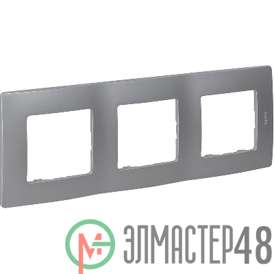 Рамка 3-м Etika алюм. Leg 672553