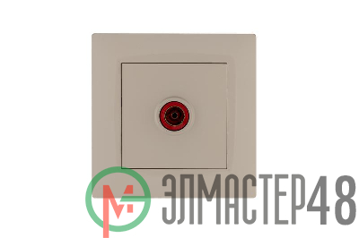 Розетка TV проходная Karea RIZZ крем Makel 88010007