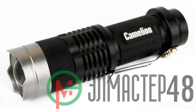 Фонарь LED5135 (LED XPE ZOOM 3 реж 1хLR6 алюм. блистер черн.) Camelion 12915