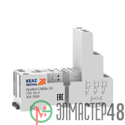 Розетка для реле OptiRel G RR94-92-230-12-V КЭАЗ 281164