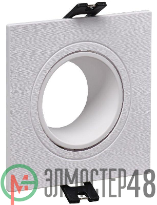 Светильник 4101 встраиваемый MR16 квадрат пласт. бел. IEK LT-UVB0-4101-GU05-1-K01