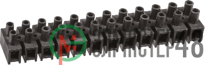 Колодка клеммная 10х35кв.мм 12пар NTB-HPP-S12-80/BL квадратн. полипропилен черн. Navigator 71018